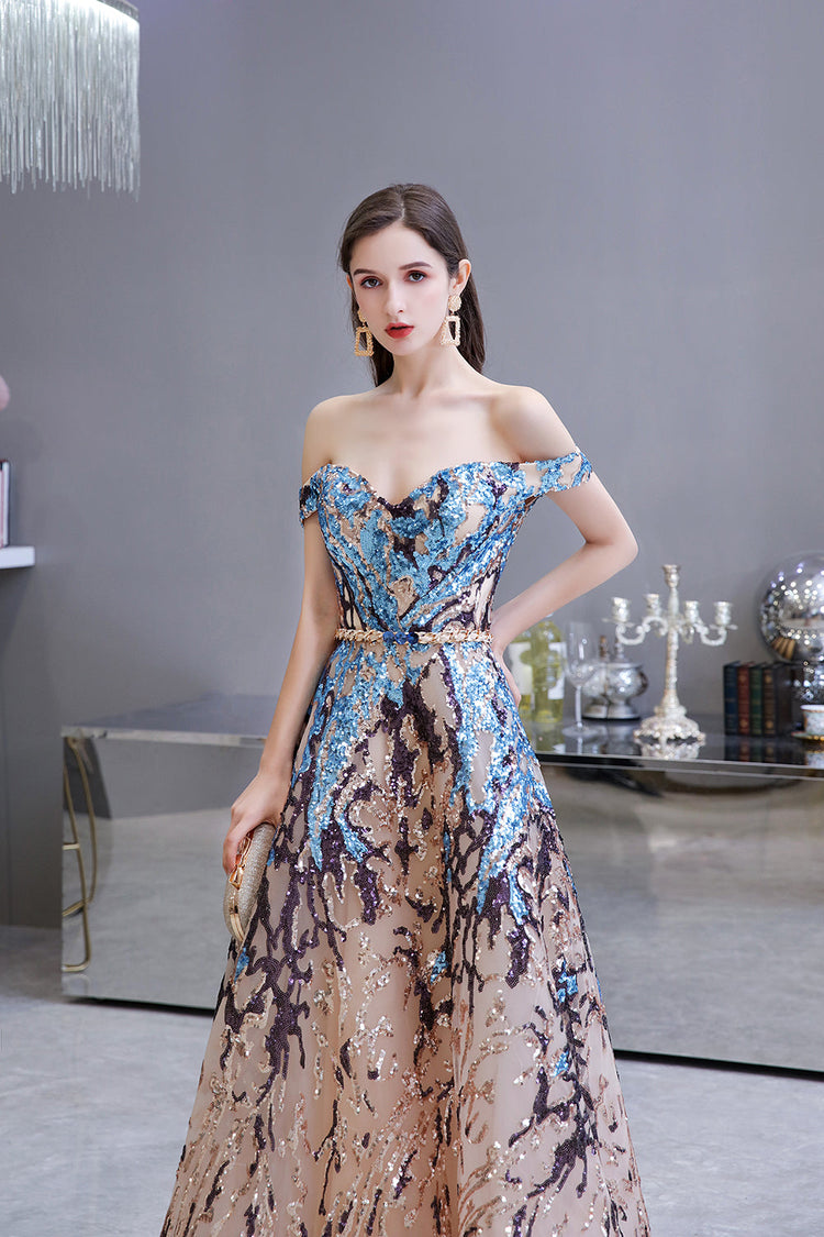 Vestido de Festa Longo Brilho Multicolor - Modelo Especial (Pronta Entrega)