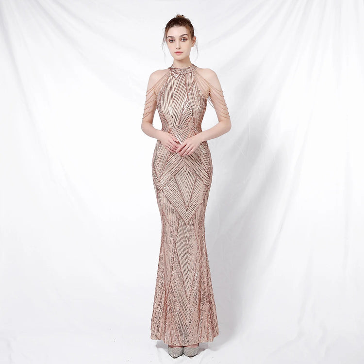 Vestido de Festa Longo com Frente Unica