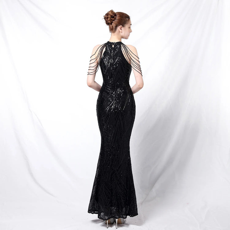 Vestido de Festa Longo com Frente Unica