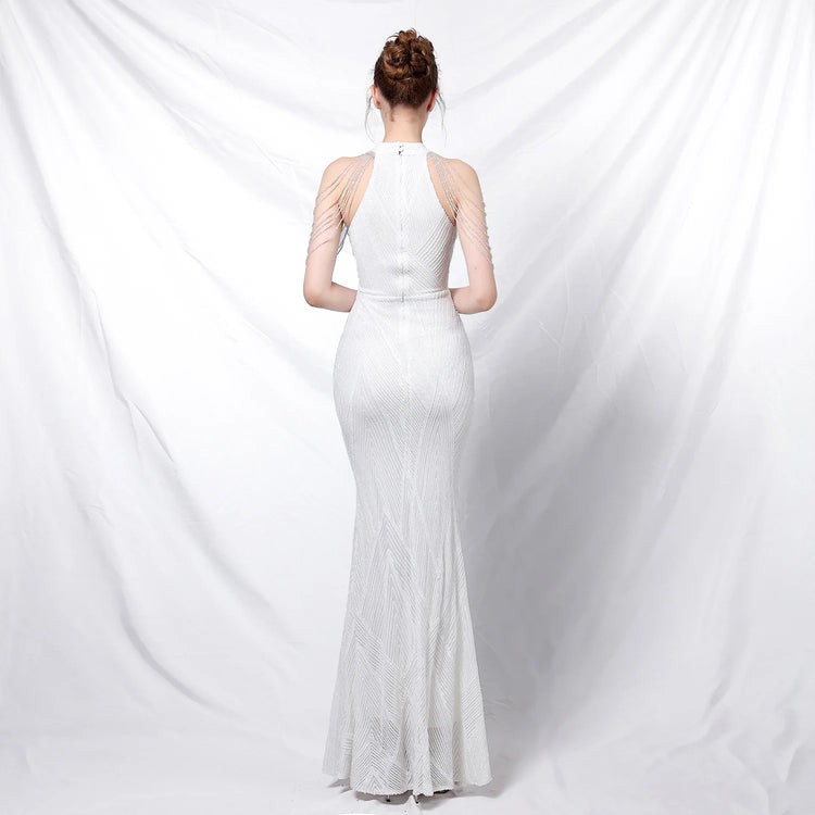 Vestido de Festa Longo com Frente Unica