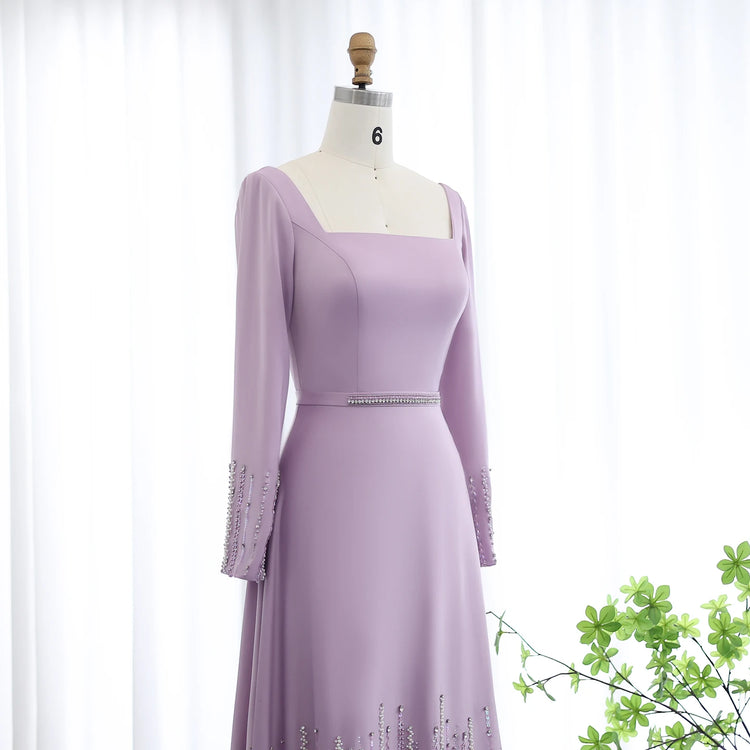 Vestido de Festa Luxo Celestial Lavanda