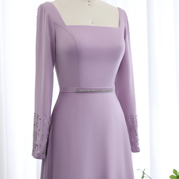 Vestido de Festa Luxo Celestial Lavanda