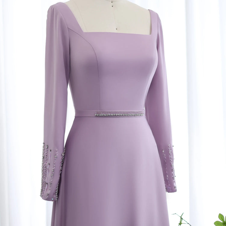 Vestido de Festa Luxo Celestial Lavanda