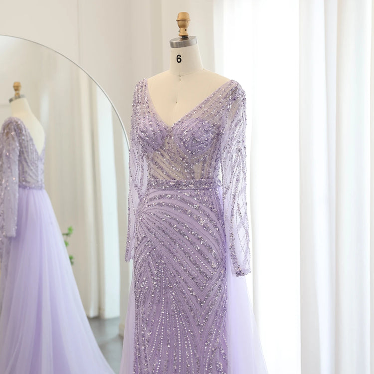 Vestido de Festa Deslumbrante Pérola com Saia Destacável em Renda