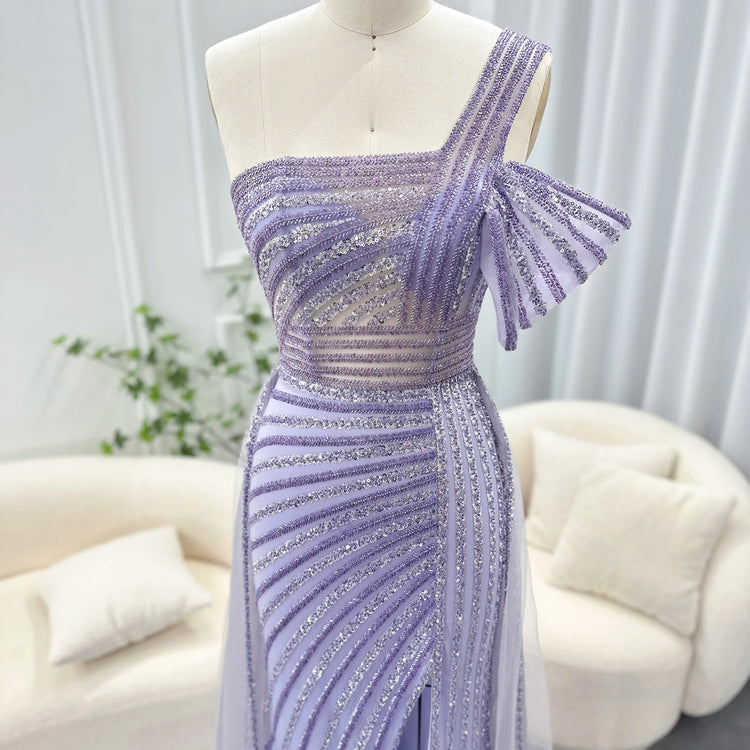 Vestido de Festa Luxo Decorado em Pedraria com Detalhe Bow