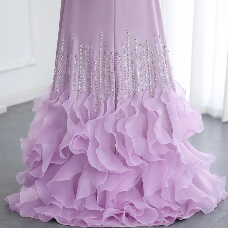 Vestido de Festa Luxo Celestial Lavanda