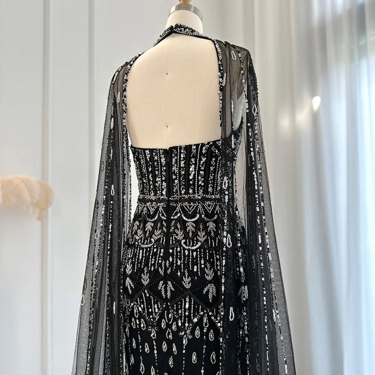 Vestido de Festa Sereia Luxo Todo Cravejado em Pedrarias