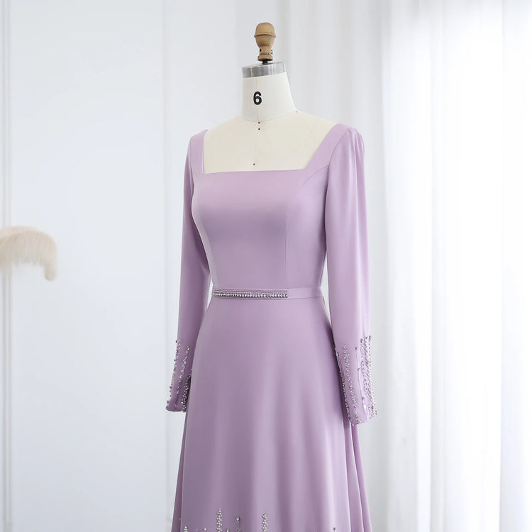 Vestido de Festa Luxo Celestial Lavanda