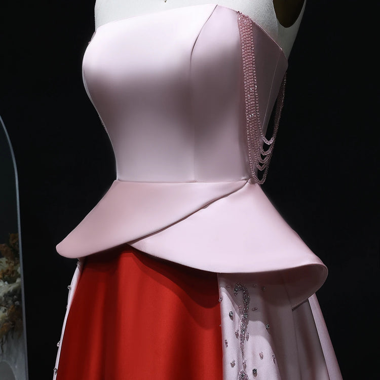 Vestido de Festa Longo Rosa Empoeirado Royal Versailles