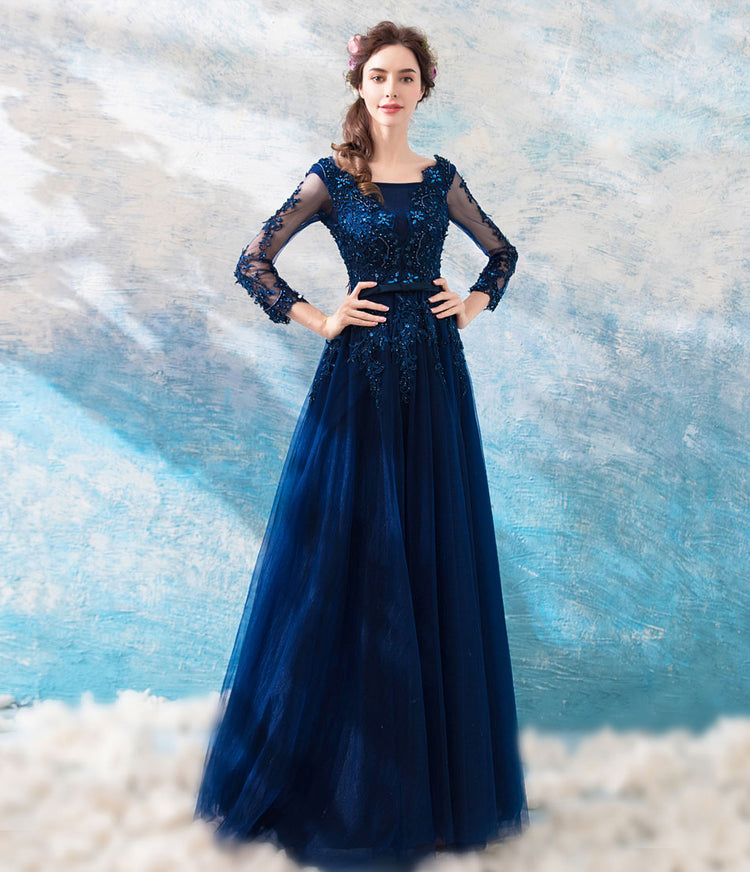Vestido de Festa Longo em Tule com Pedraria