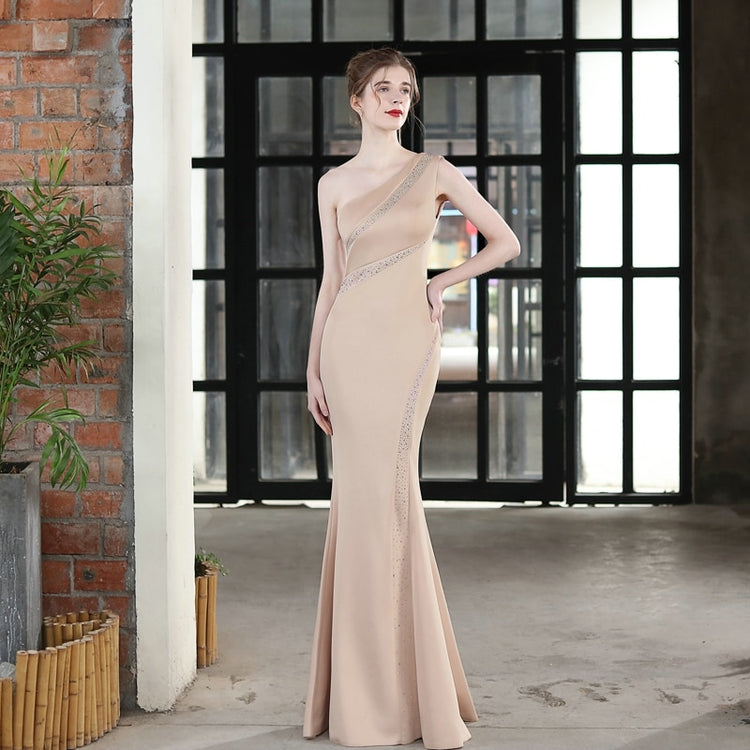Vestido de Festa Luxo em Cetim com Detalhes em Cristais