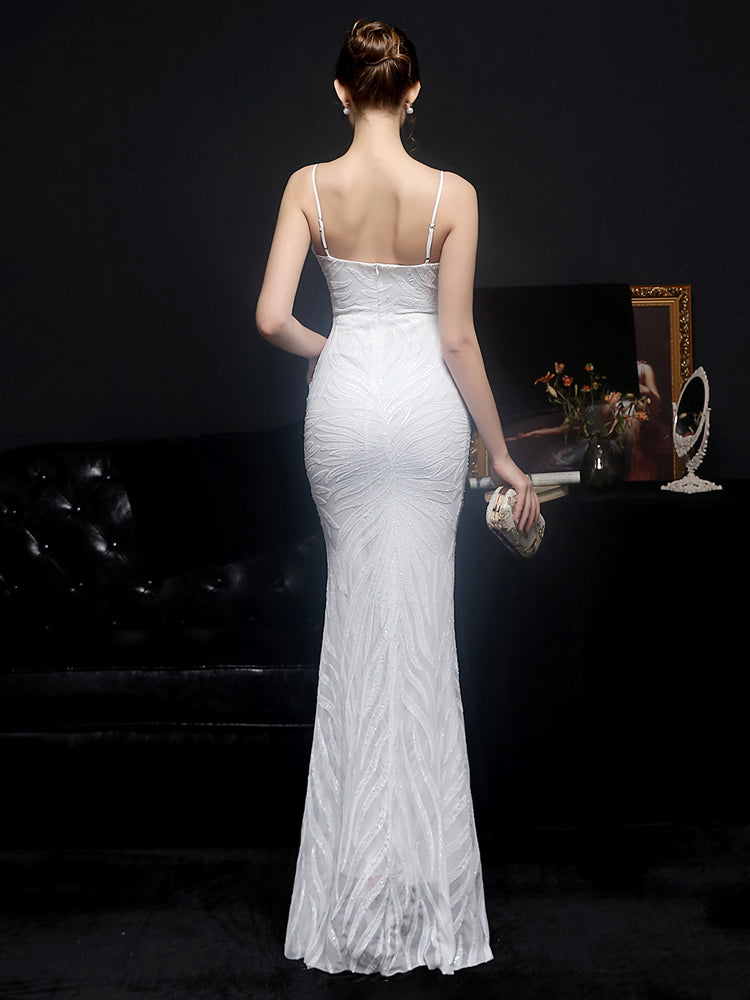 Vestido de Festa Moderno Elegante Brilho