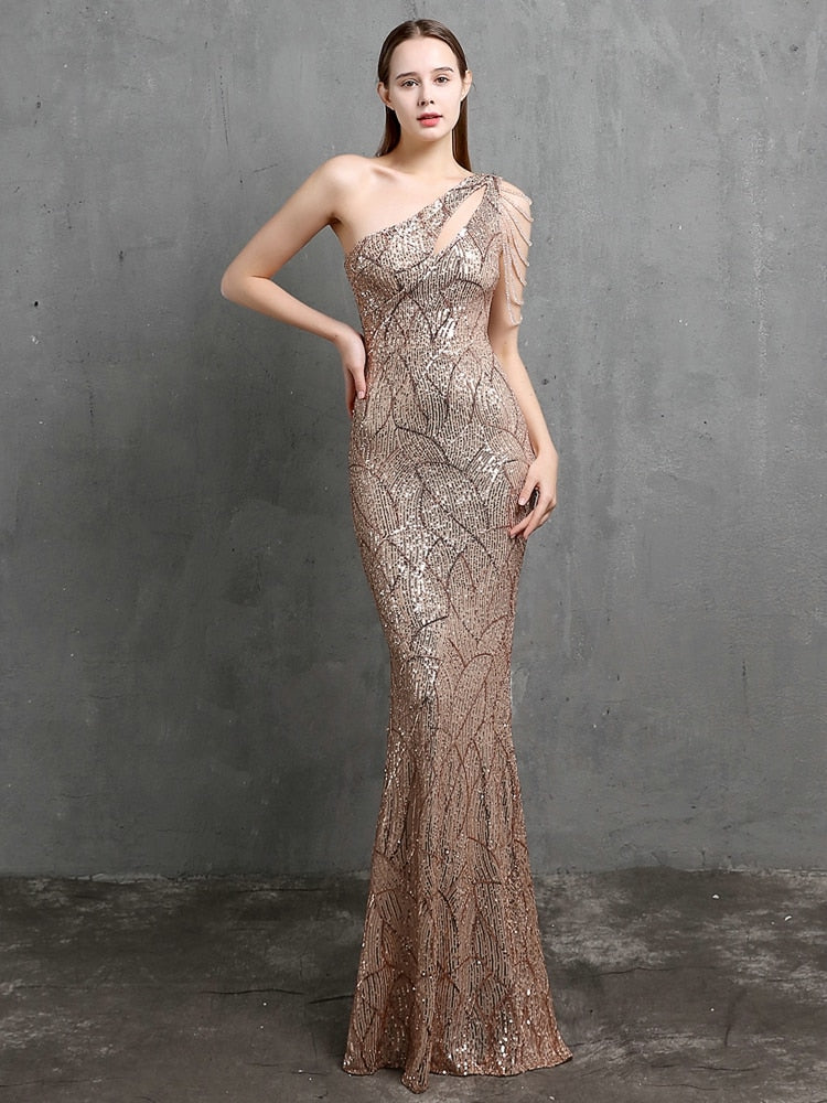 Vestido de Festa Longo com Alça Espaguete