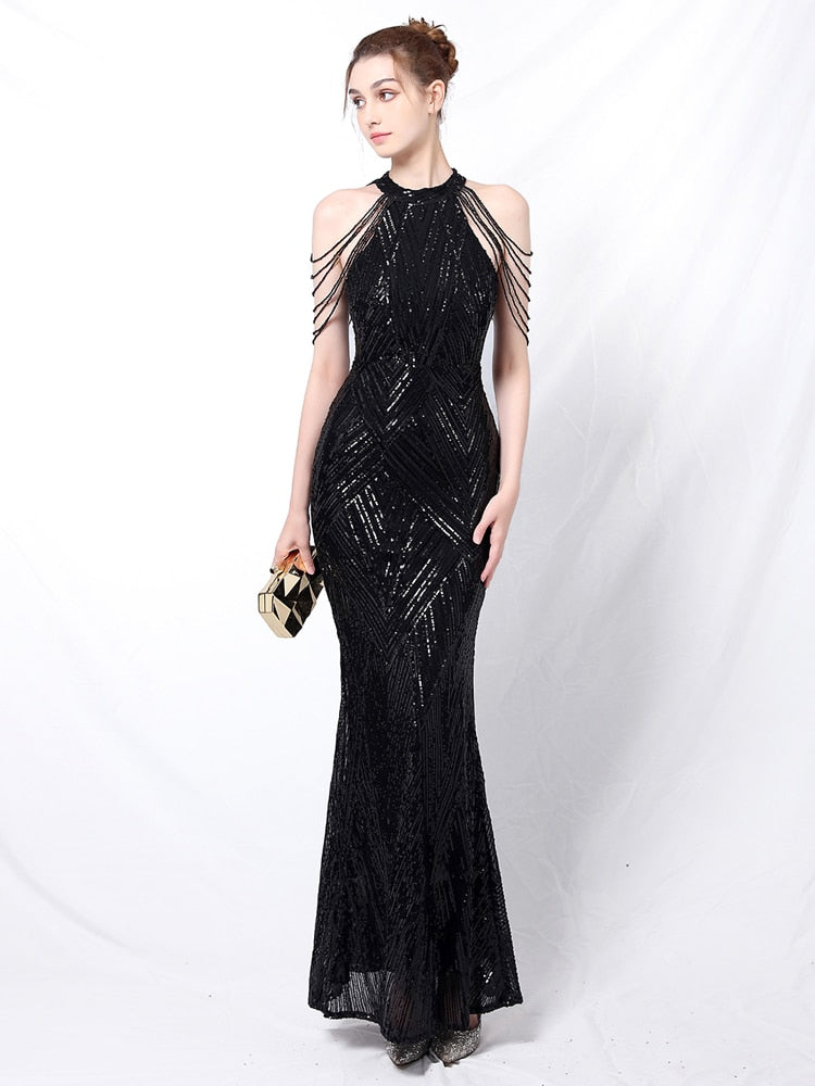 Vestido de Festa Longo com Frente Unica