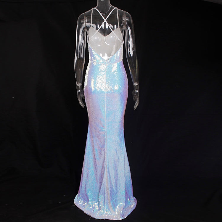 Vestido de Festa Longo Brilho Glamour