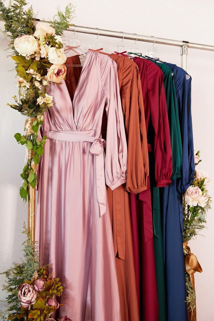 Vestido de Festa Longo com Decote V
