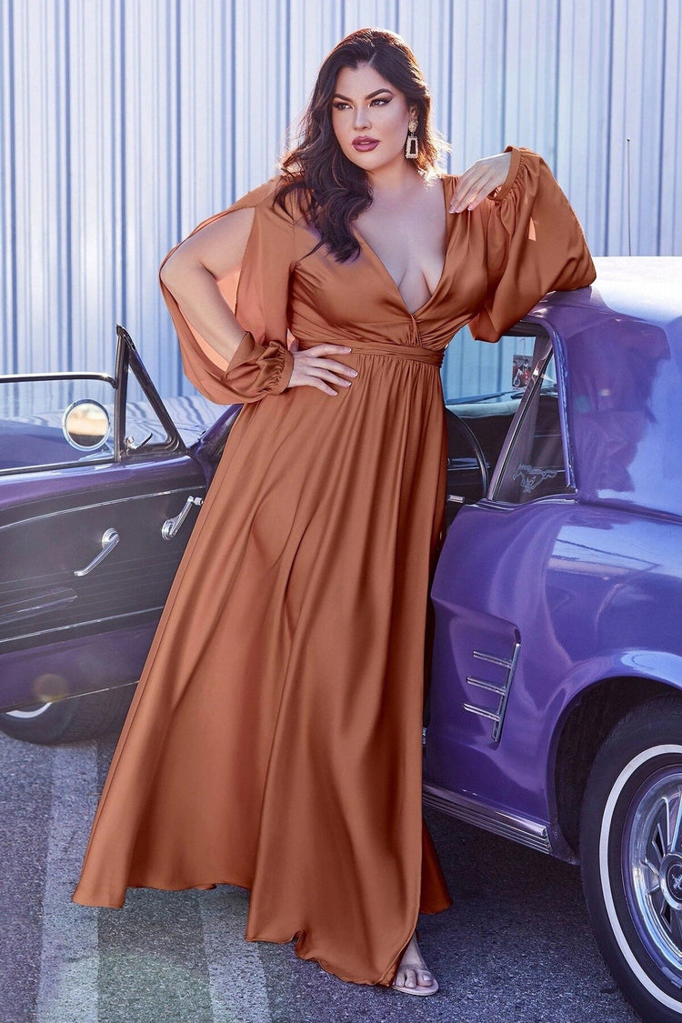 Vestido de Festa Longo com Decote V