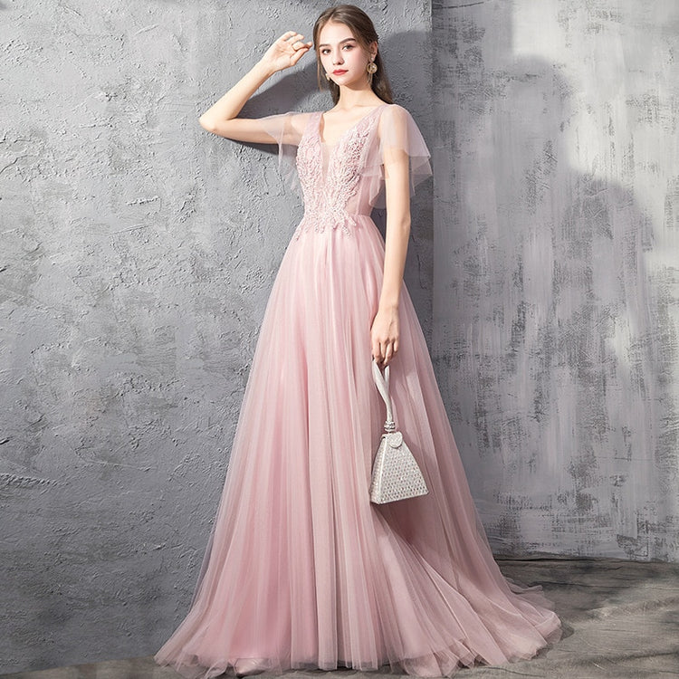 Vestido de Festa Longo Floral Elegante