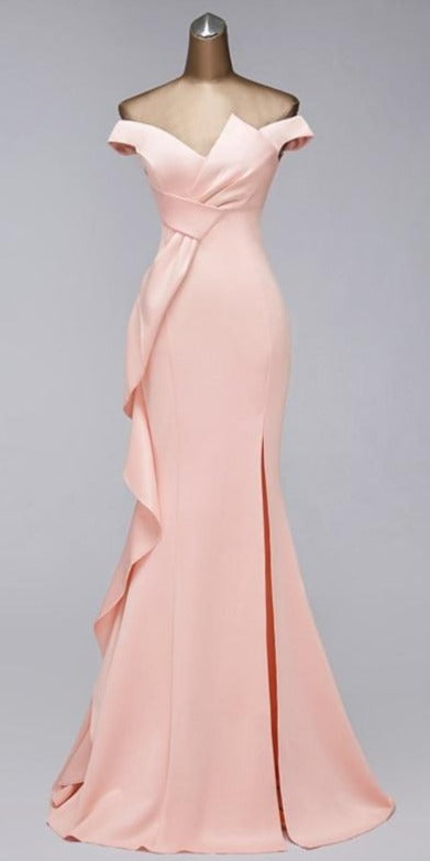 Vestido de Festa Luxo com Detalhe em Laço Rosé