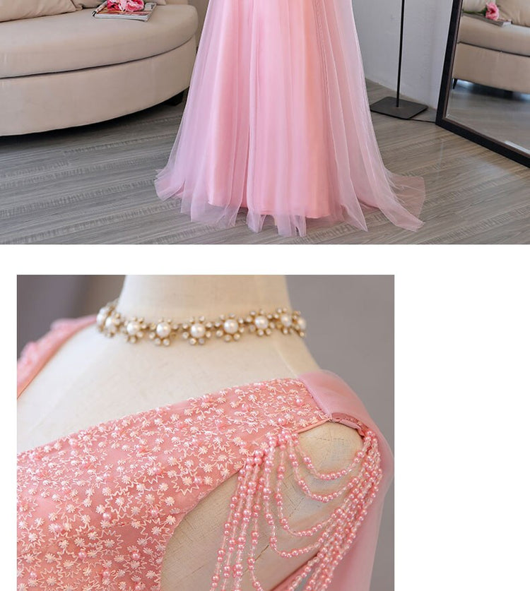 Vestido de Festa Princesa Decorado em Micro-Péloras e Brilho