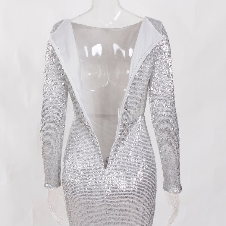 Vestido de Festa Longo Elegante com Manga