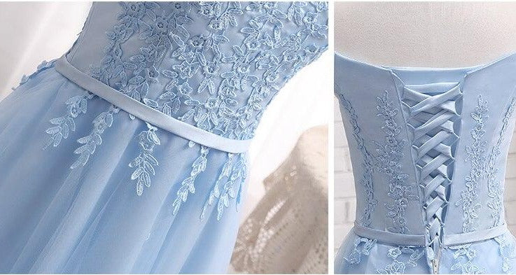 Vestido de Festa em Crepe com Renda em Champanhe