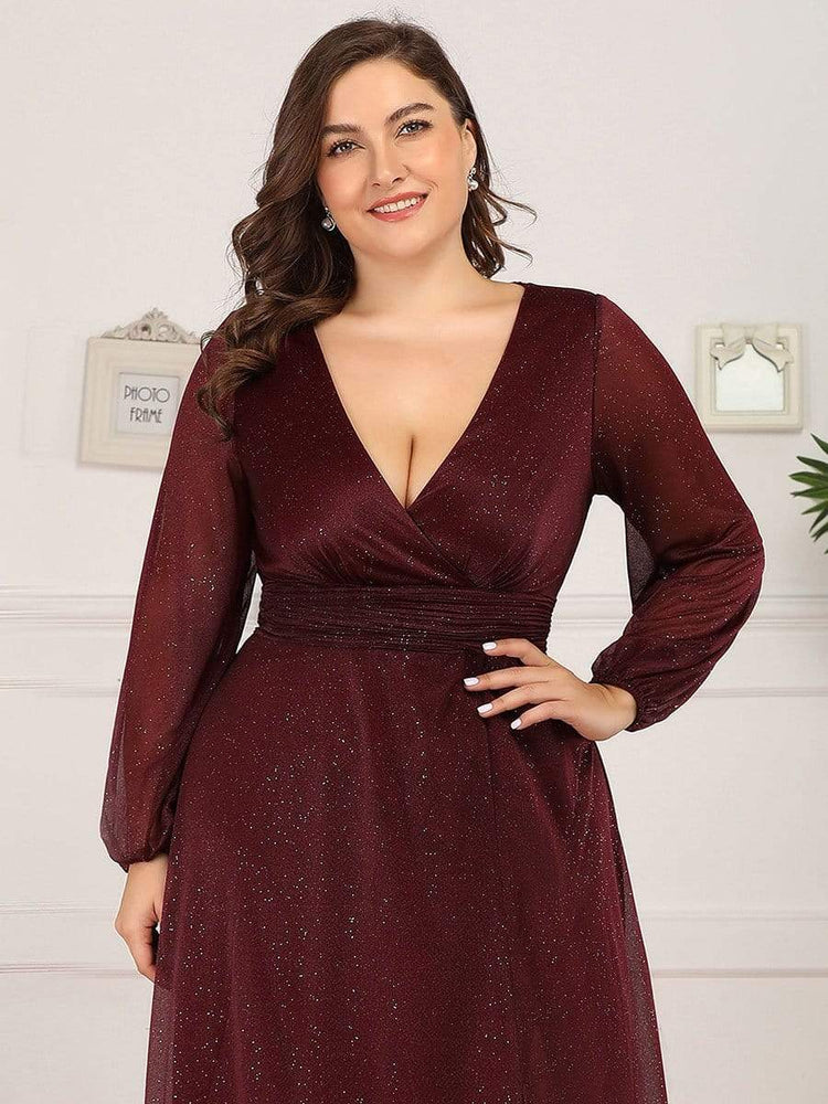 Vestido de Festa Longo com Tecido Especial Brilho