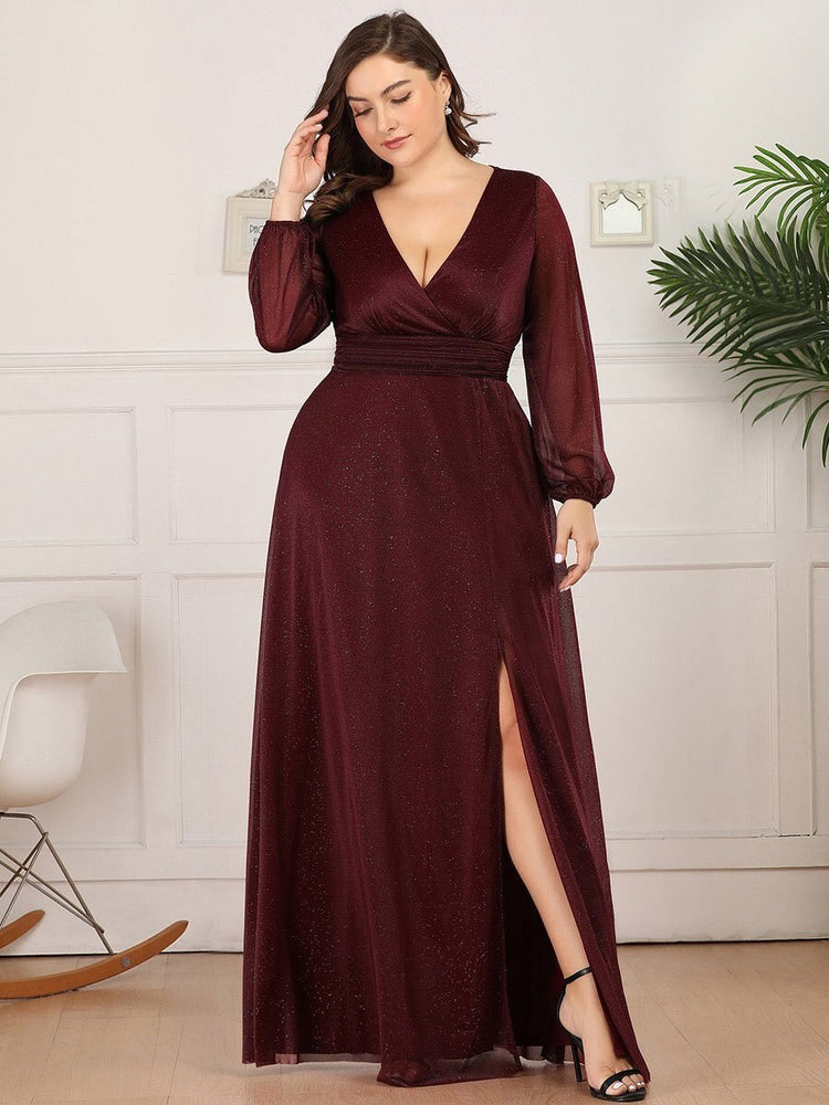 Vestido de Festa Longo com Tecido Especial Brilho