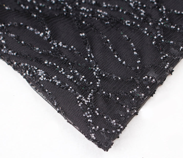 Vestido de Festa Longo com Fenda e Transparência Preto