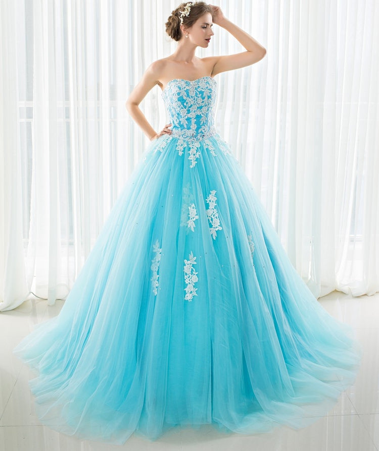 Vestido de Festa Luxo Azul Serenity