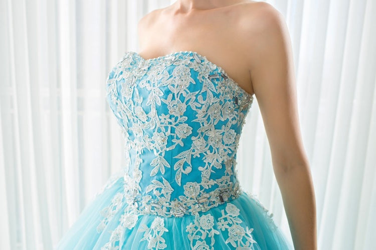 Vestido de Festa Luxo Azul Serenity