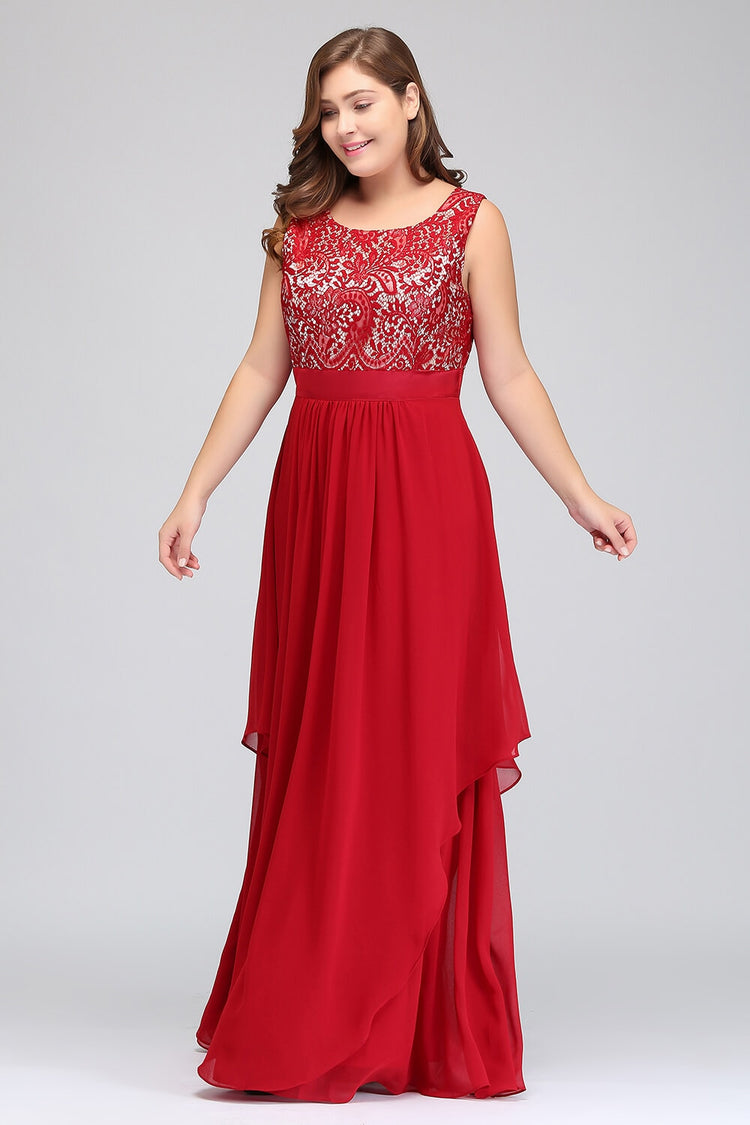 Vestido de Festa Longo com Detalhes Bordados e Renda