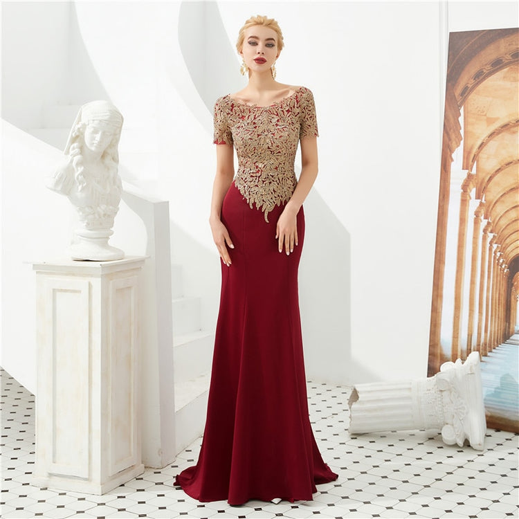 Vestido de Festa Longo Luxo Dourado
