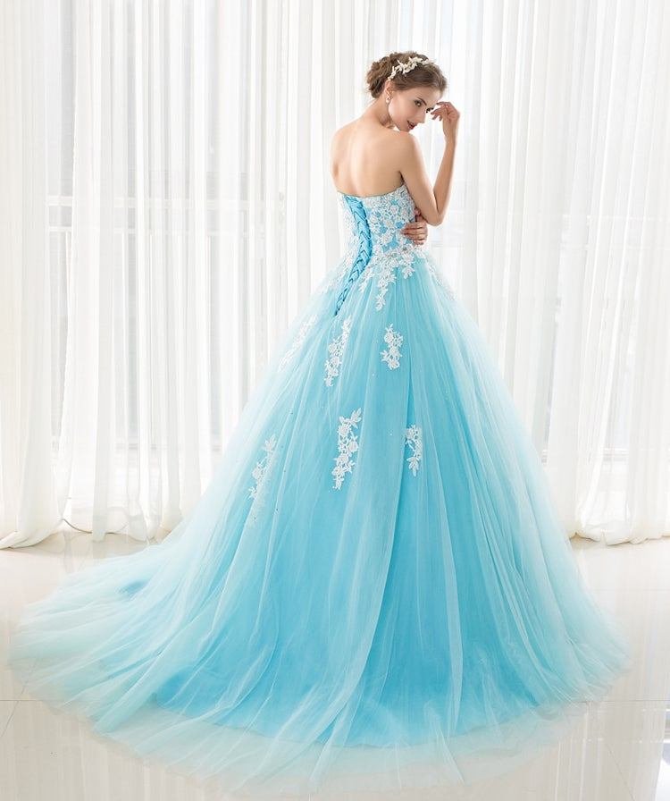 Vestido de Festa Luxo Azul Serenity