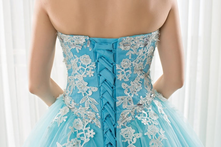 Vestido de Festa Luxo Azul Serenity