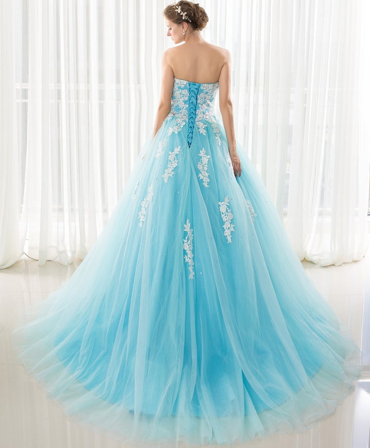 Vestido de Festa Luxo Azul Serenity