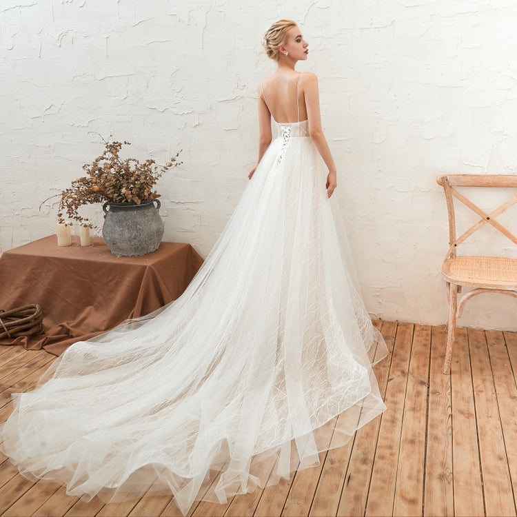 Vestido de Noiva Longo Charmoso com Alça