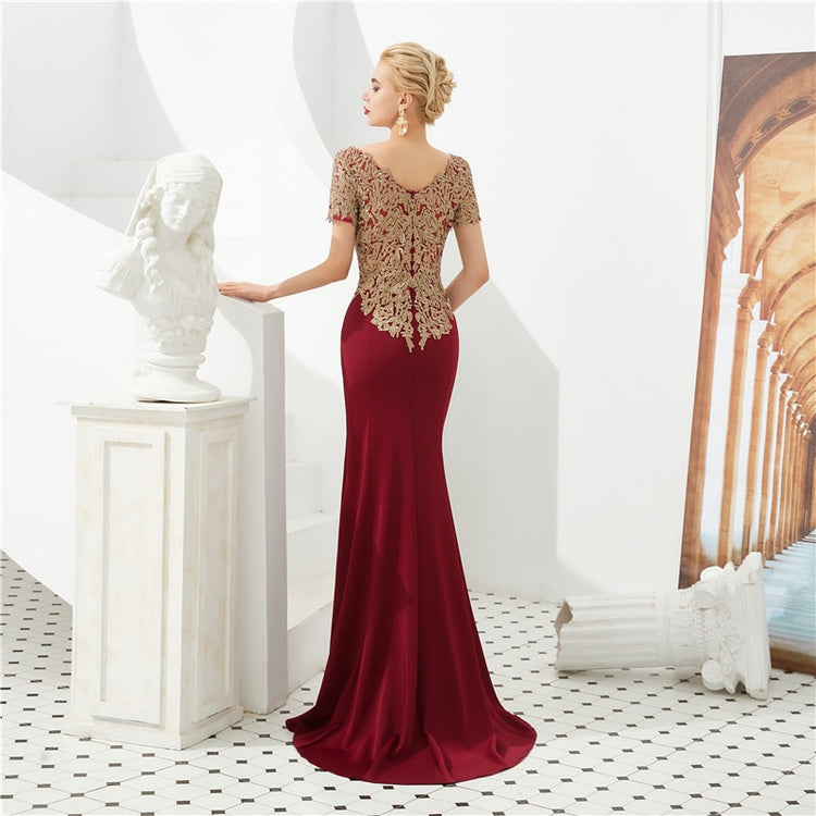 Vestido de Festa Longo Luxo Dourado