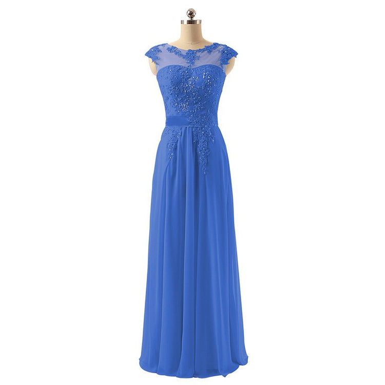 Vestido de Festa Luxo Elegante com Detalhes Apliques