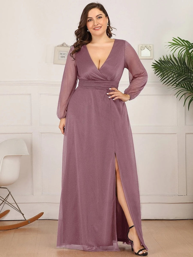 Vestido de Festa Longo com Tecido Especial Brilho