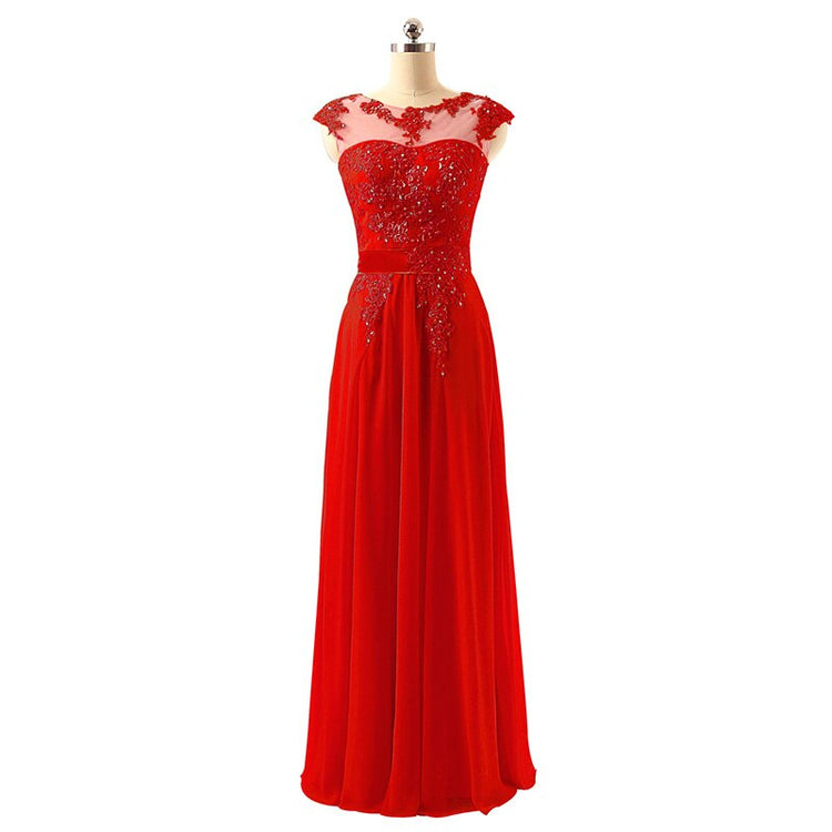 Vestido de Festa Luxo Elegante com Detalhes Apliques
