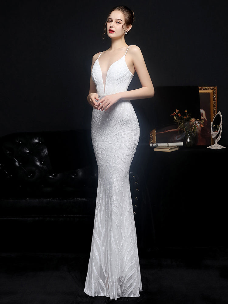 Vestido de Festa Moderno Elegante Brilho