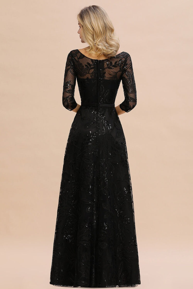 Vestido de Festa Longo com Detalhes Bordados e Brilho