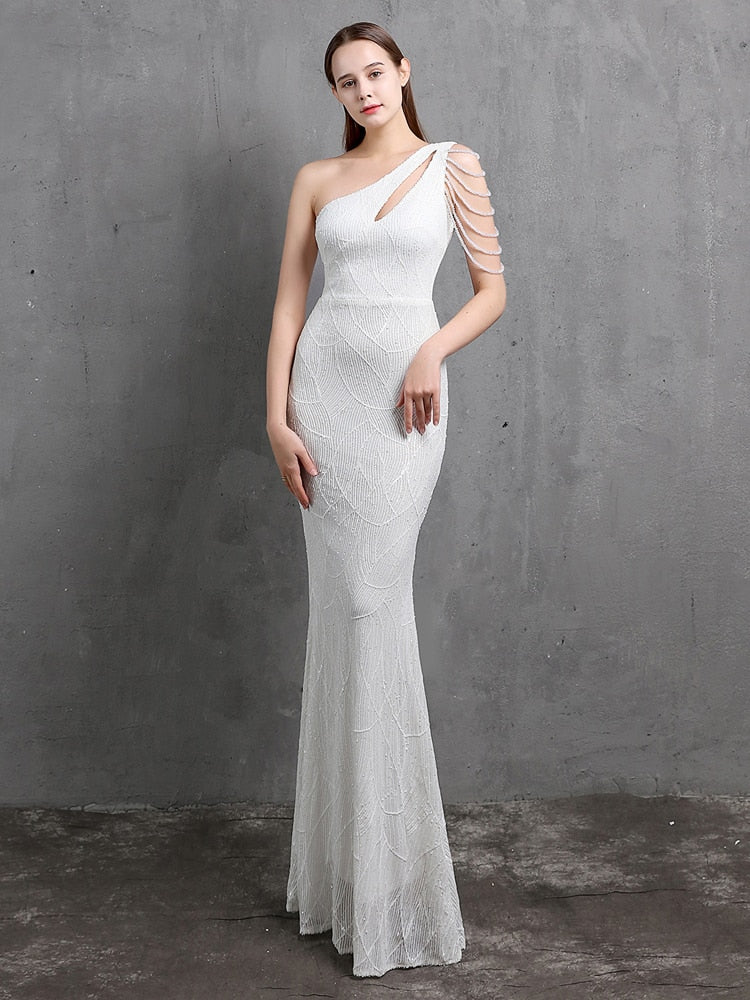 Vestido de Festa Longo com Alça Espaguete