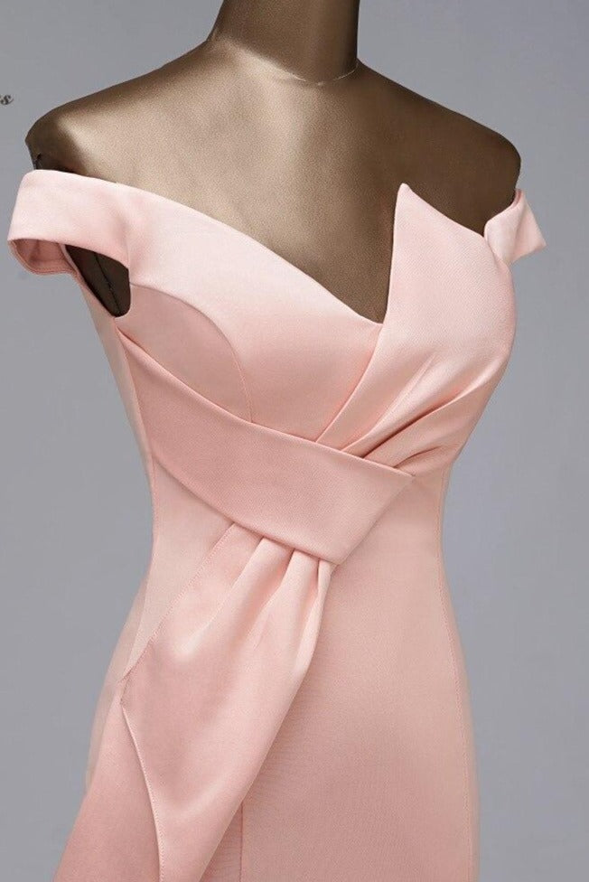 Vestido de Festa Luxo com Detalhe em Laço Rosé