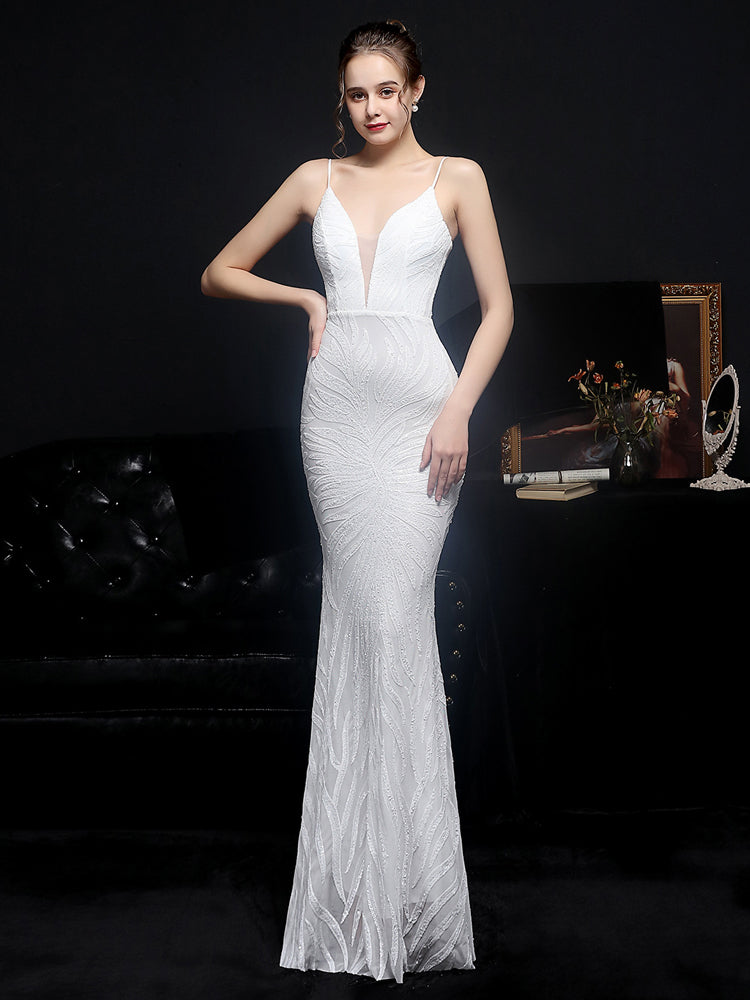 Vestido de Festa Moderno Elegante Brilho
