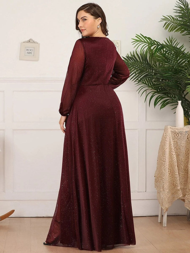 Vestido de Festa Longo com Tecido Especial Brilho