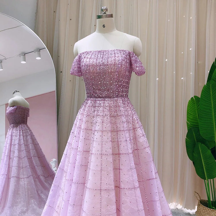 Vestido de Festa Longo Frozen em Renda Brilhante - Modelo Especial