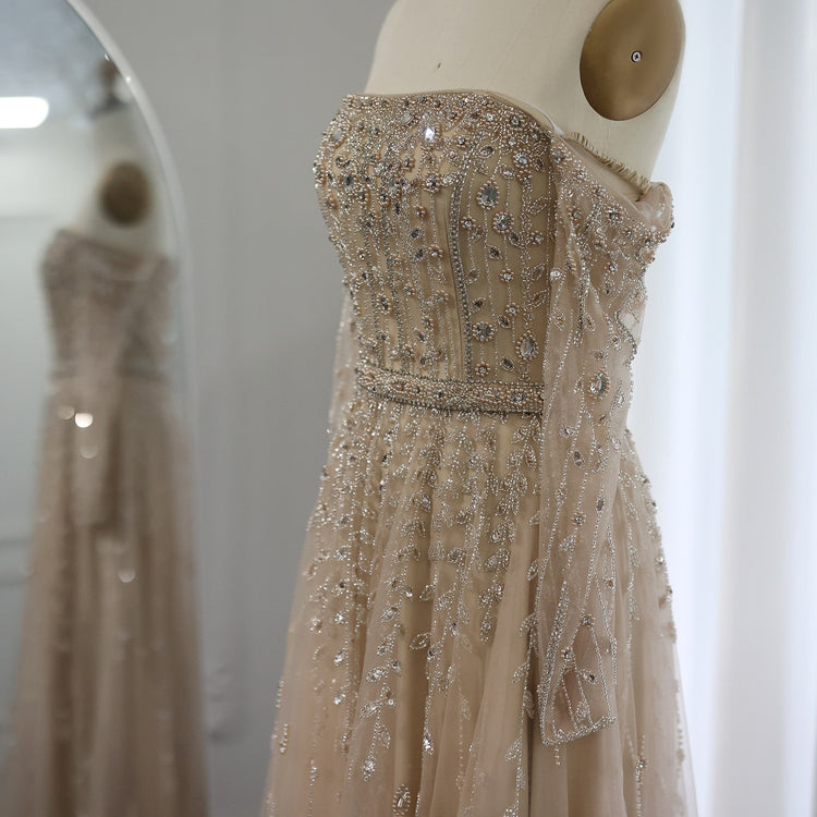 Vestido de Festa Longo Decorado com Flores - Modelo Especial