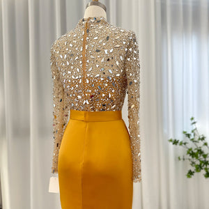 Vestido de Festa Luxo Plissado com Parte Superior Detalhada - Modelo Especial